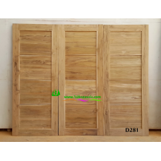 ประตูไม้สักบานเดี่ยว รหัส D281